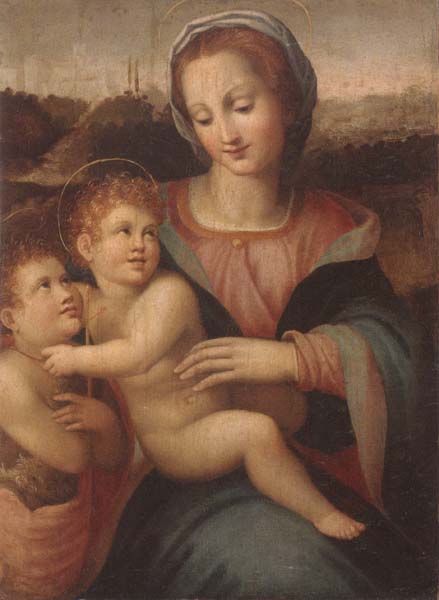 The madonna and child with the infant saint john the baptist